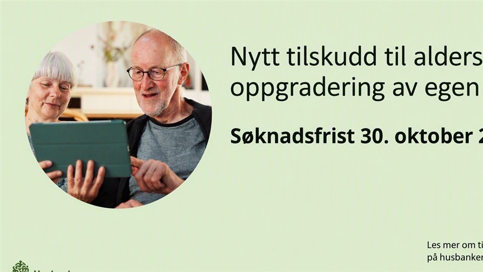 Lenke til artikkel: Få tilskudd til å gjøre boligen mer aldersvennlig