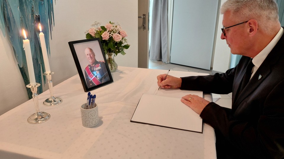 Lenke til artikkel: Skriv en siste hilsen til Kong Harald 