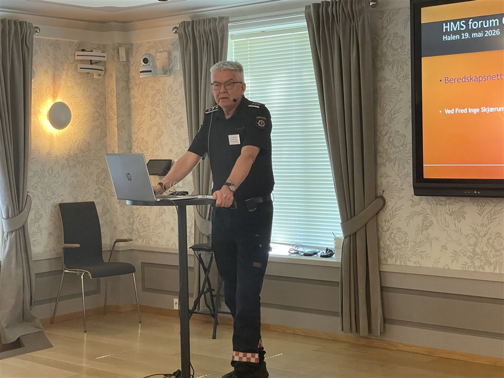 Presentasjon fra beredskapskoordinator - Klikk for stort bilde
