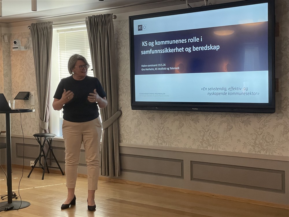 Presentasjon fra KS - Klikk for stort bilde