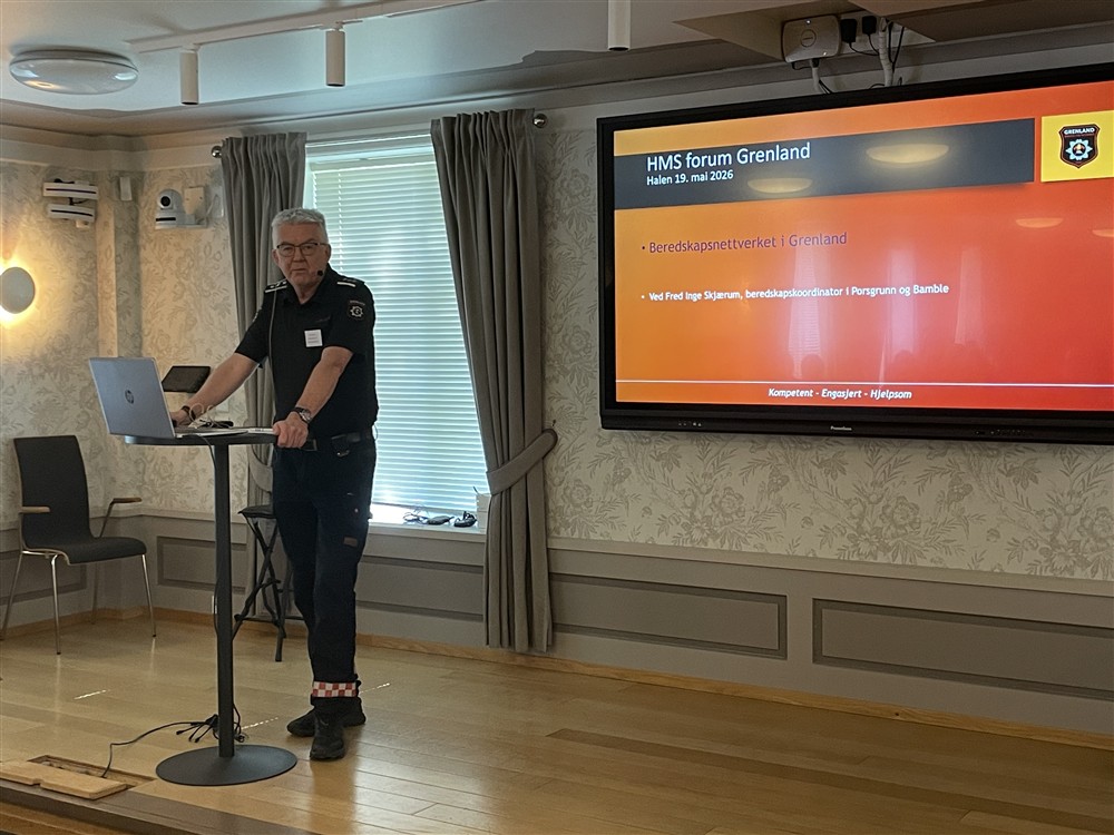 Presentasjon av beredskapskoordinator - Klikk for stort bilde